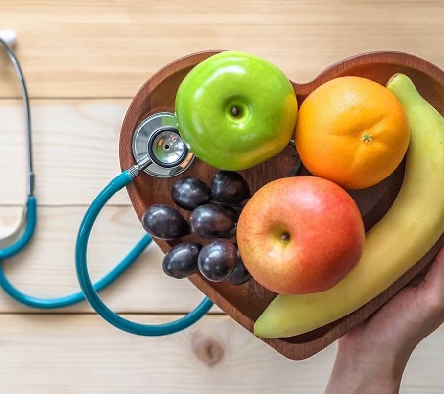 Family preparing healthy food together